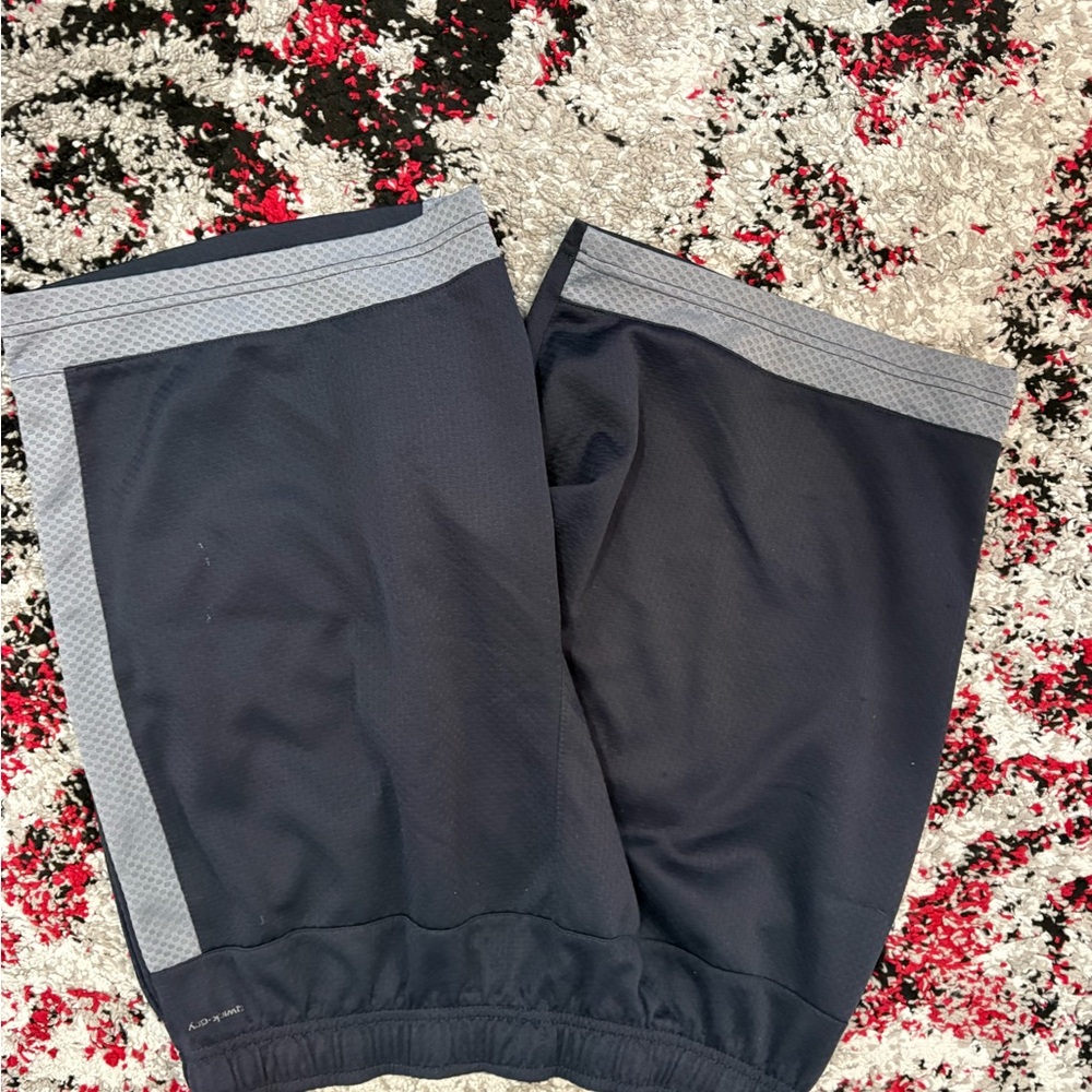 Men's Black Athletic Shorts with Gray Trim - Picture 2 of 3